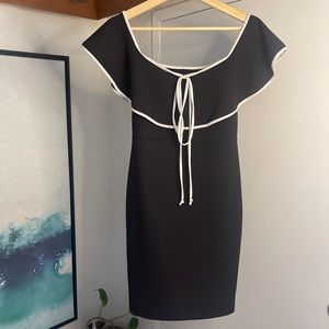 Beautiful black dress white white lining